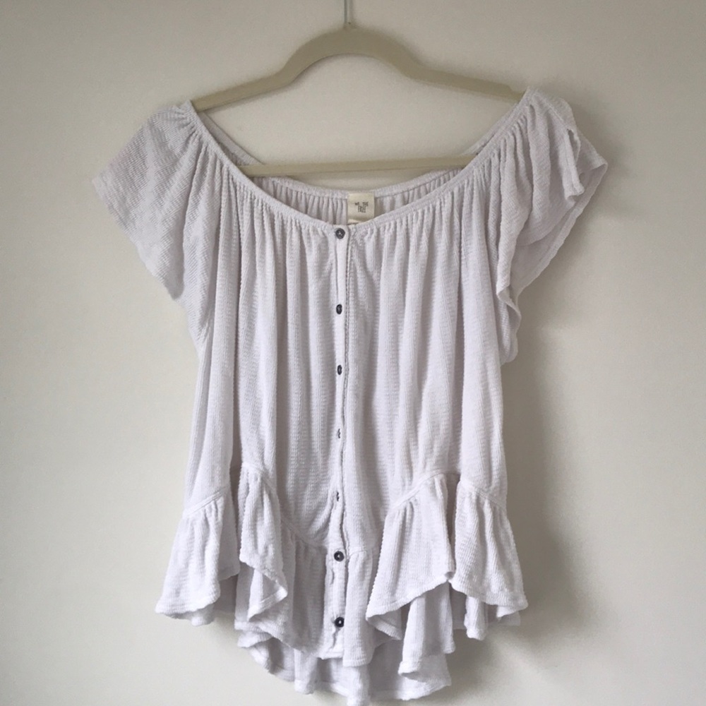white off the shoulder top